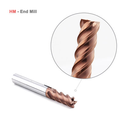 Volfram Karbid Dökme Ek 4 HRC60 Çelik AlTiN Kaplama için Flüt